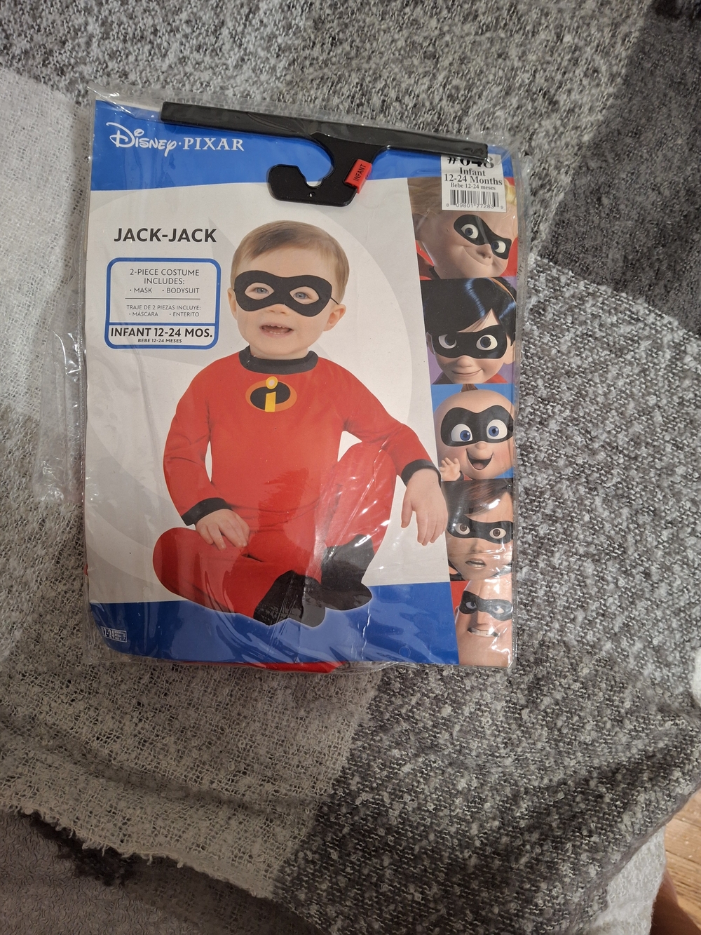 Disney Jack-Jack Red and Black Infant Superhero Costume